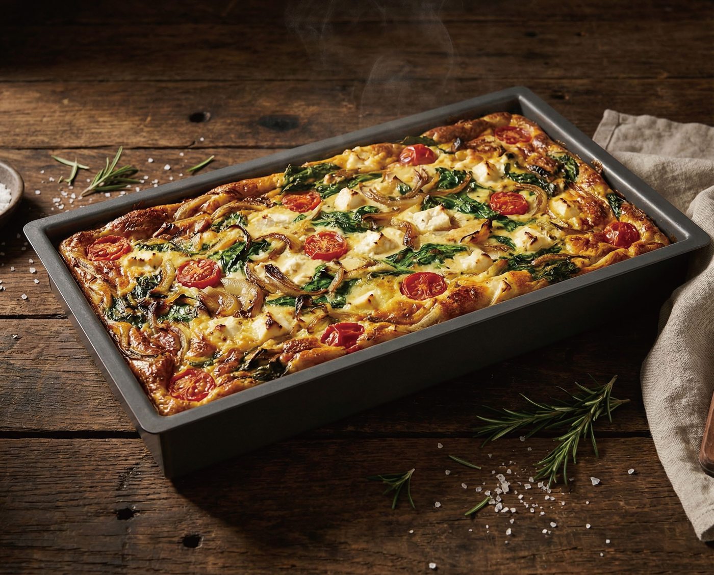 A baked gratin in a GN-Square Pan